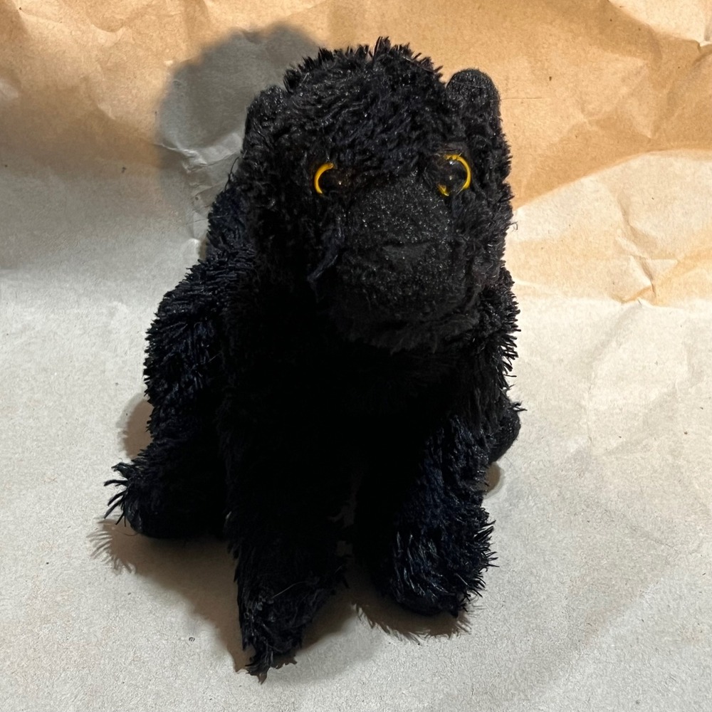 Wild Republic Small Black Panther Plush Stuffed Animal Black Gold‎ Eyes 8 inch